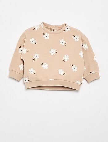 Sweatshirt met motief van molton