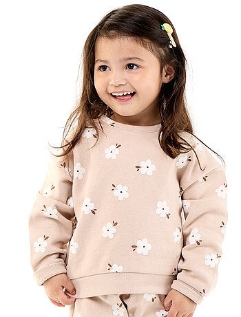 Sweatshirt met motief van molton