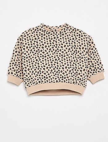 Sweatshirt met motief van molton