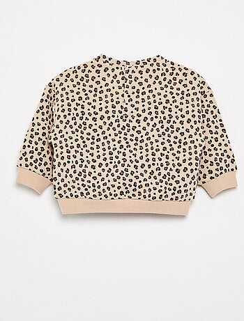 Sweatshirt met motief van molton
