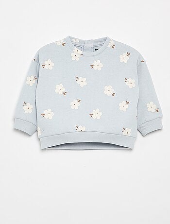 Sweatshirt met motief van molton