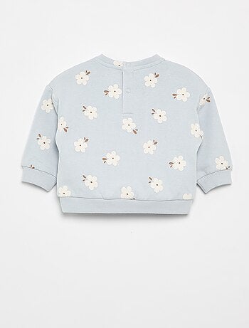 Sweatshirt met motief van molton