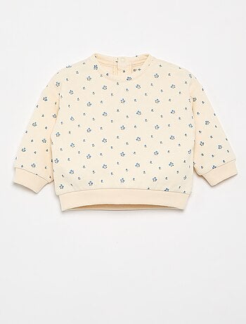 Sweatshirt met motief van molton