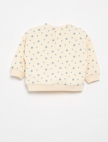 Sweatshirt met motief van molton