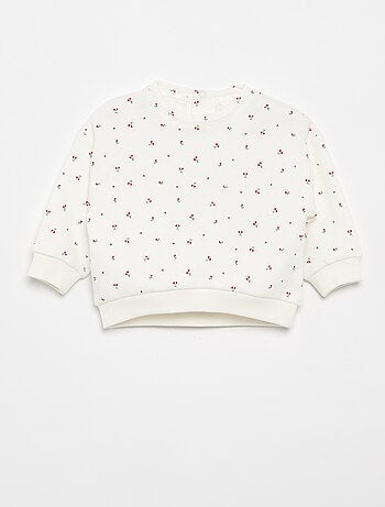 Sweatshirt met motief van molton