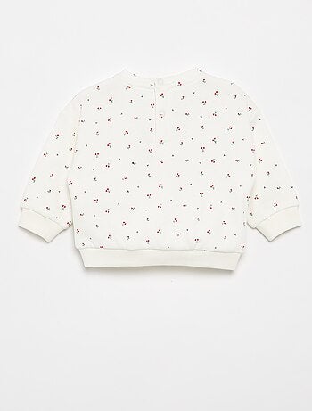 Sweatshirt met motief van molton