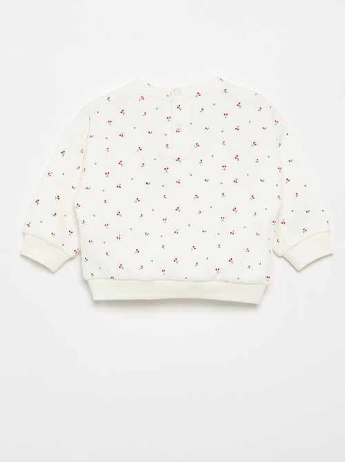 Sweatshirt met motief van molton - Kiabi