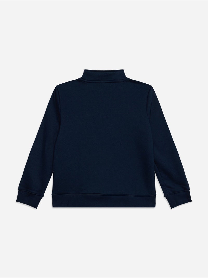 Sweatshirt met opstaande kraag en ritssluiting - lacoste Marineblauw - Kiabi