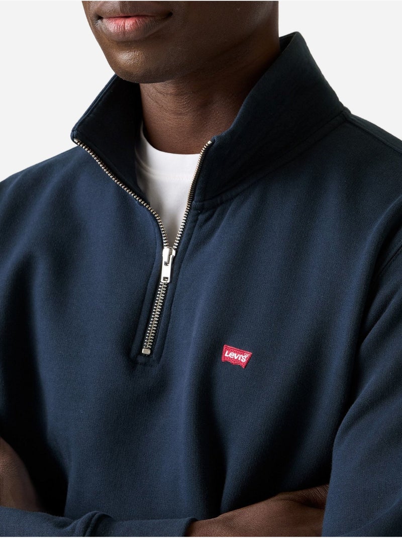 Sweatshirt met opstaande kraag en ritssluiting - levi's Donkerblauw - Kiabi