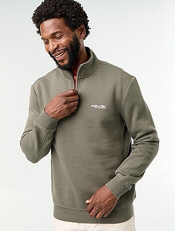 Sweatshirt met opstaande kraag