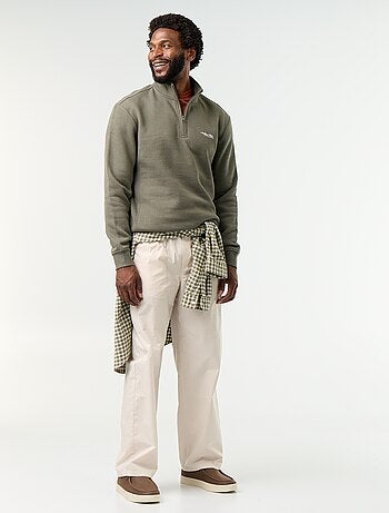 Sweatshirt met opstaande kraag