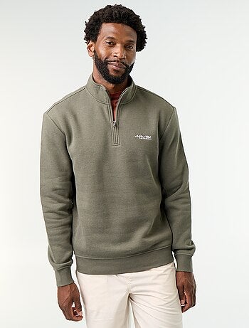 Sweatshirt met opstaande kraag