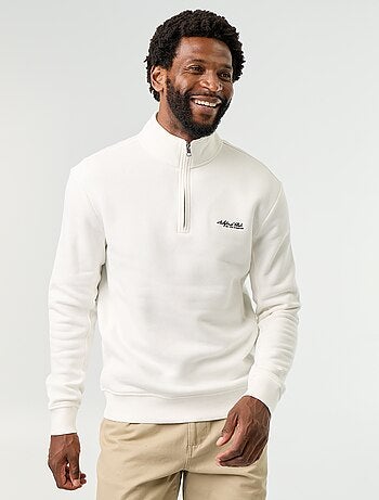 Sweatshirt met opstaande kraag