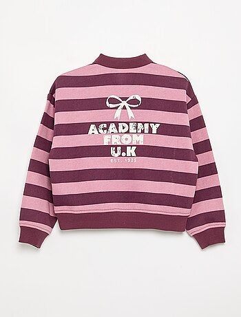 Sweatshirt met polokraag