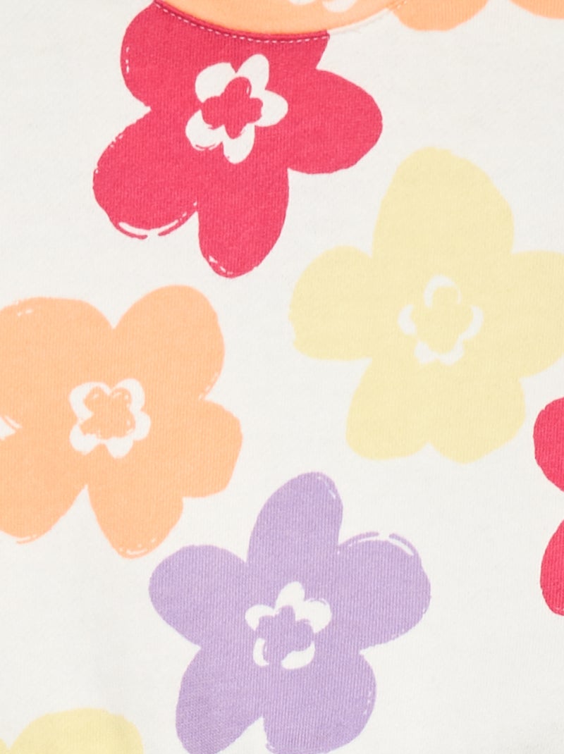 Sweatshirt met print Biege - Kiabi