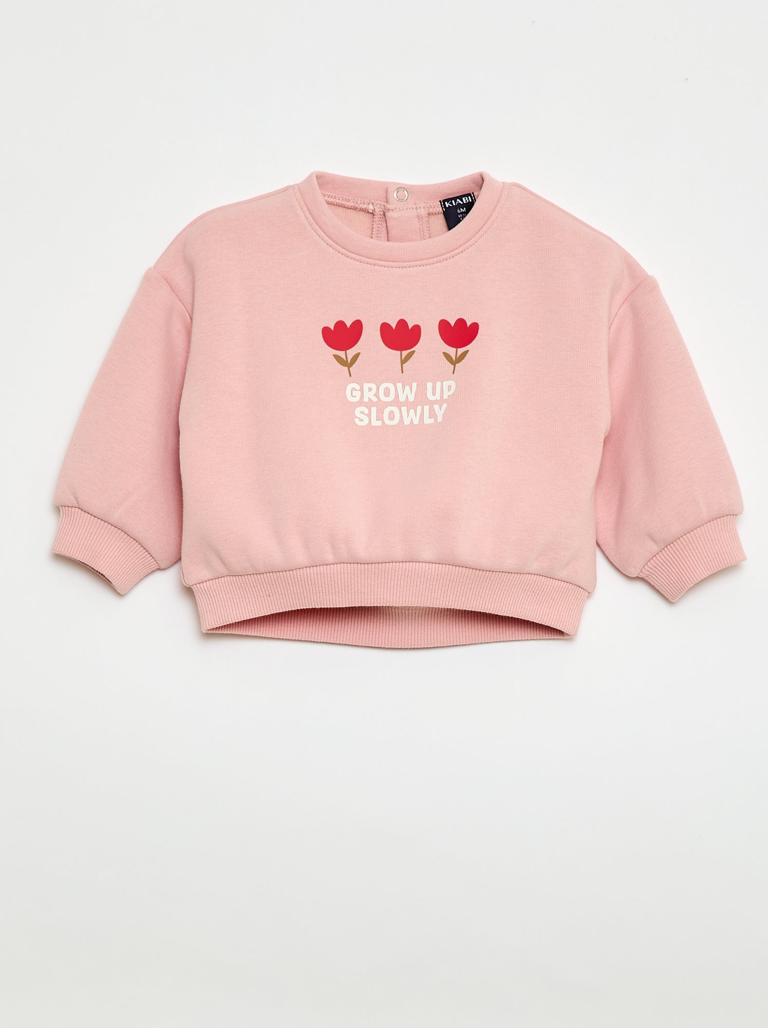 Sweatshirt met print en ronde hals