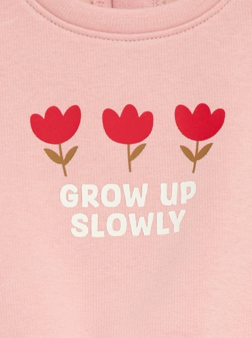 Sweatshirt met print en ronde hals - Kiabi