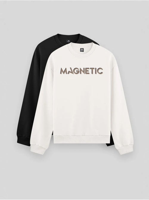 Sweatshirt met print en ronde hals tommy - Kiabi