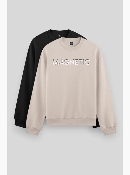 Sweatshirt met print en ronde hals tommy - Kiabi