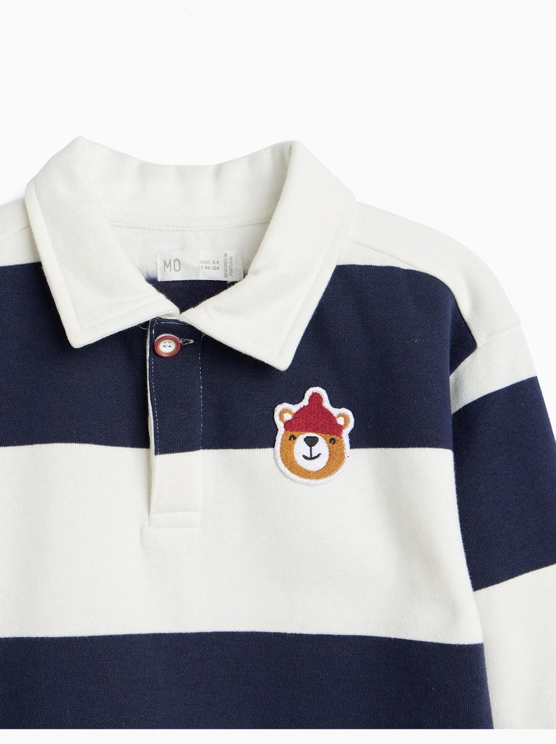 Sweatshirt met print, mo fashion Blauw - Kiabi