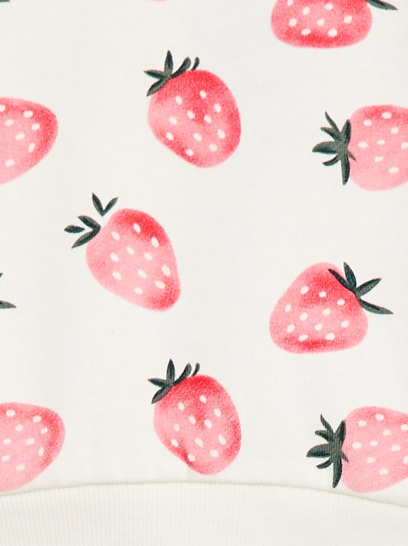 Sweatshirt met print Wit - Kiabi