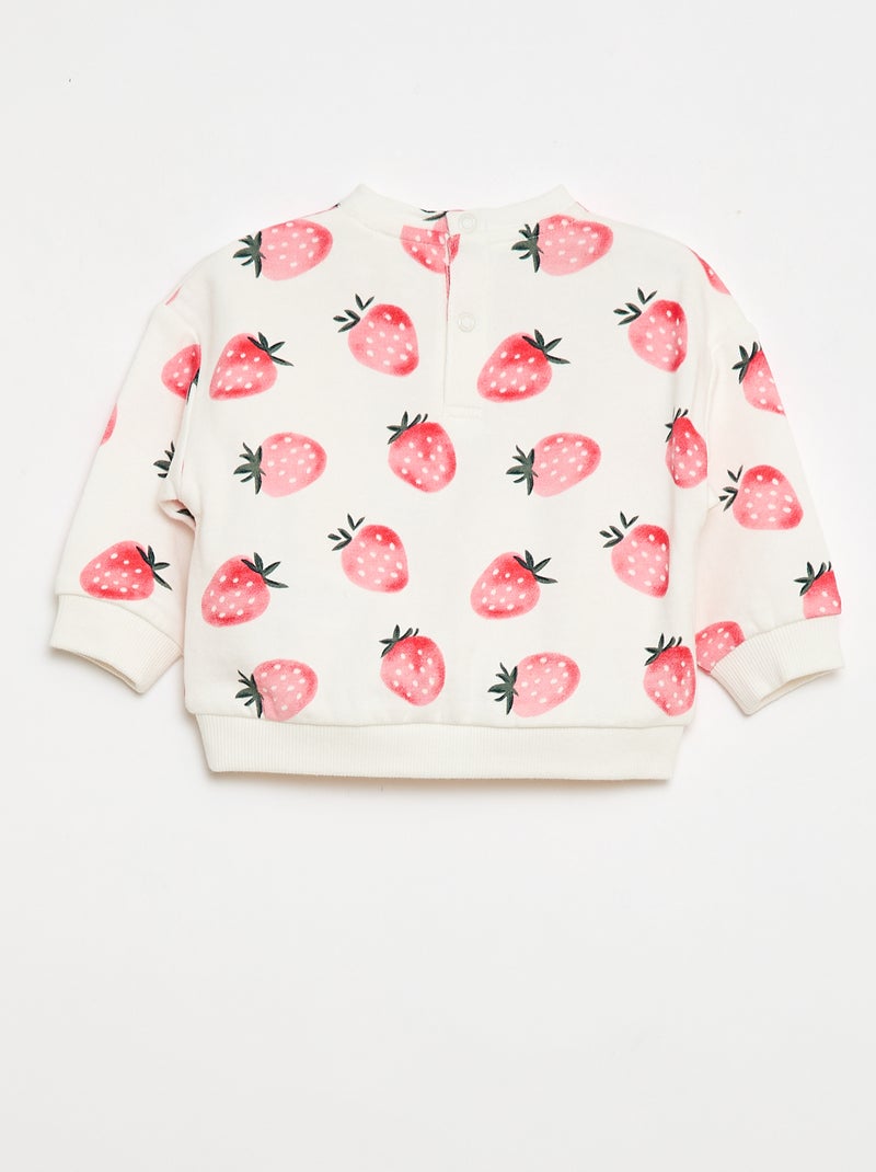Sweatshirt met print Wit - Kiabi