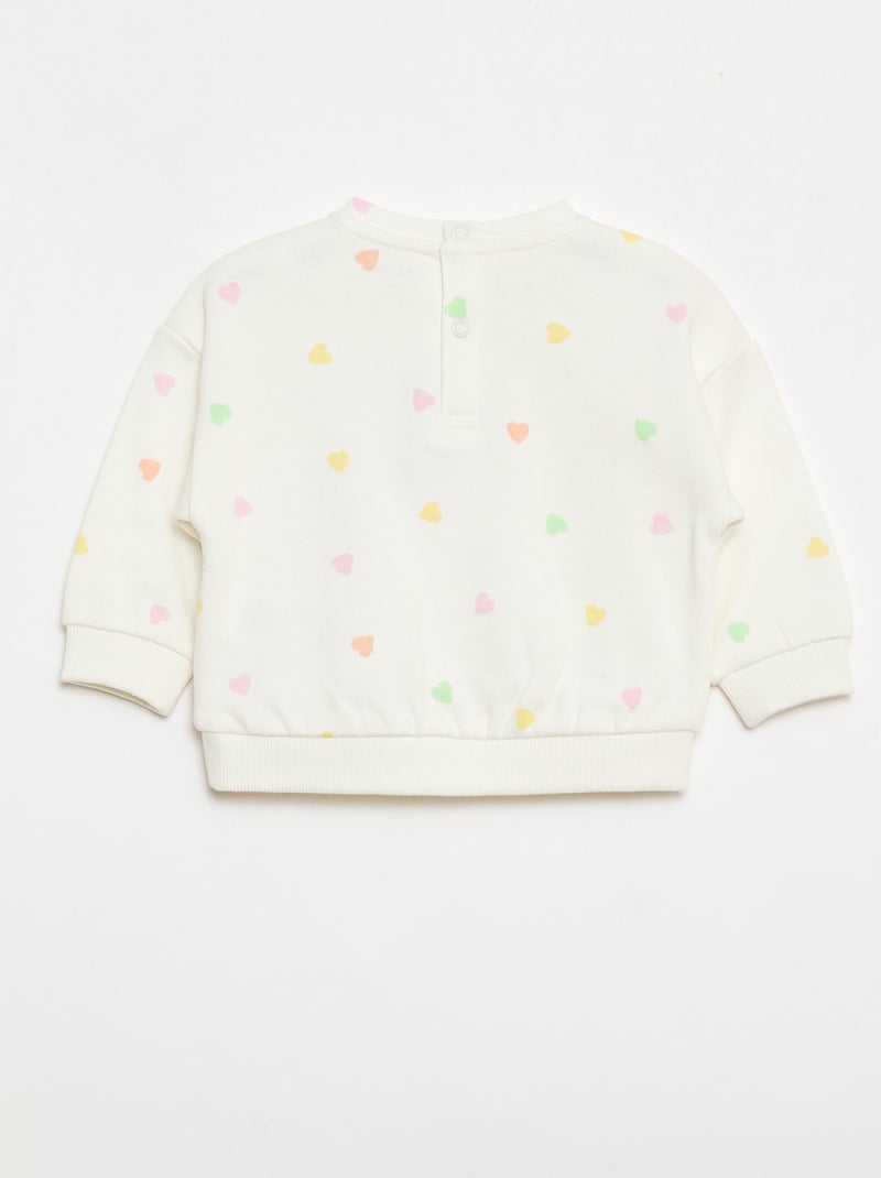 Sweatshirt met print Wit - Kiabi