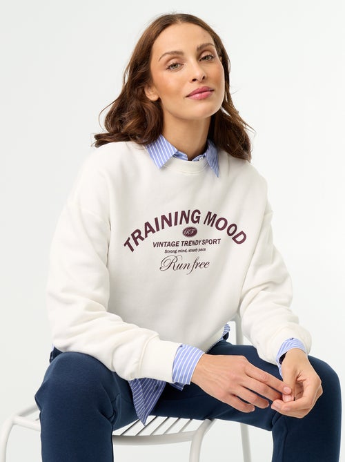 Sweatshirt met print - Kiabi