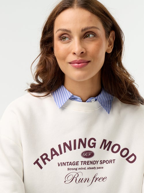 Sweatshirt met print - Kiabi