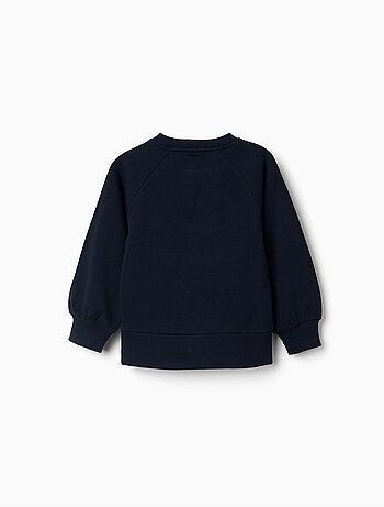 Sweatshirt met reliëfprint beaux arts, oudroze