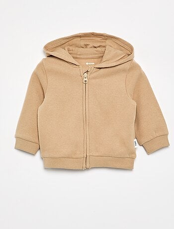 Sweatshirt met rits en capuchon