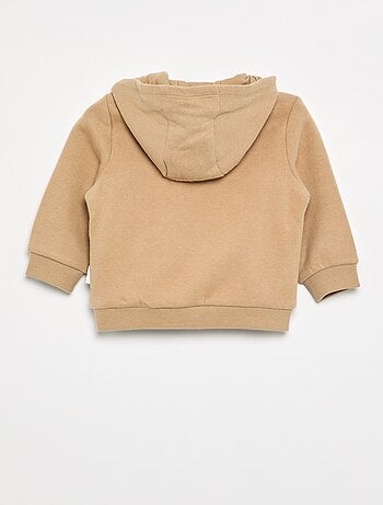 Sweatshirt met rits en capuchon