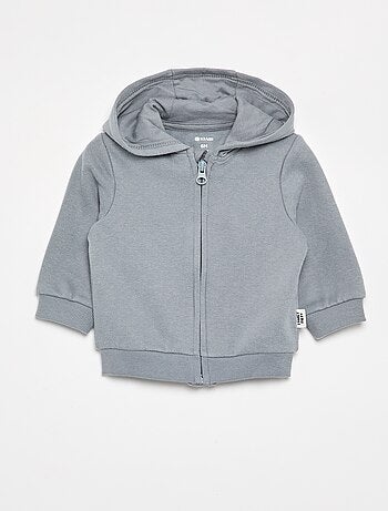 Sweatshirt met rits en capuchon