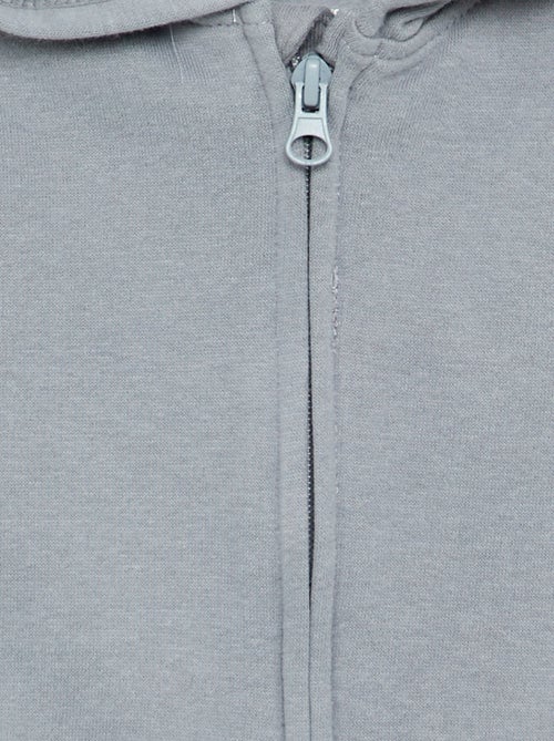 Sweatshirt met rits en capuchon - Kiabi