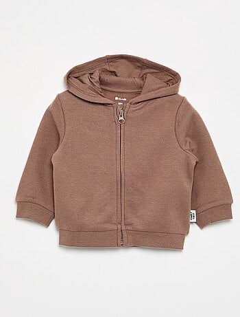 Sweatshirt met rits en capuchon