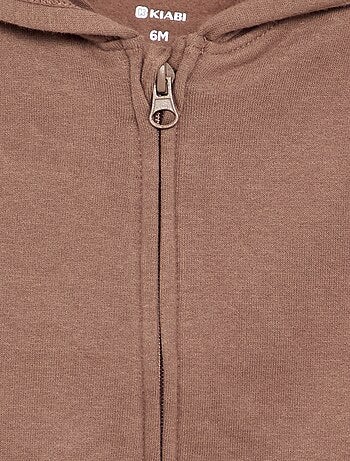 Sweatshirt met rits en capuchon
