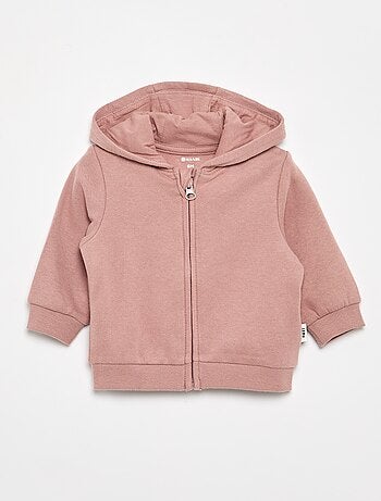 Sweatshirt met rits en capuchon