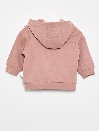Sweatshirt met rits en capuchon