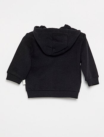 Sweatshirt met rits en capuchon