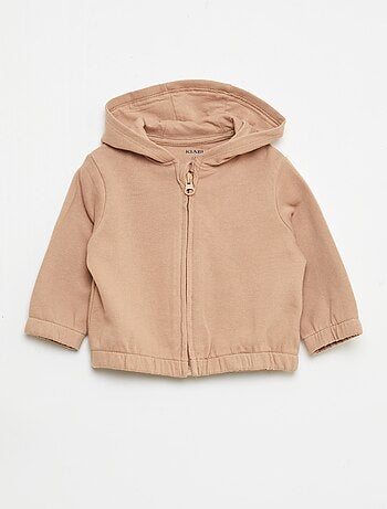 Sweatshirt met rits van french terry