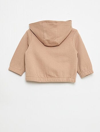 Sweatshirt met rits van french terry