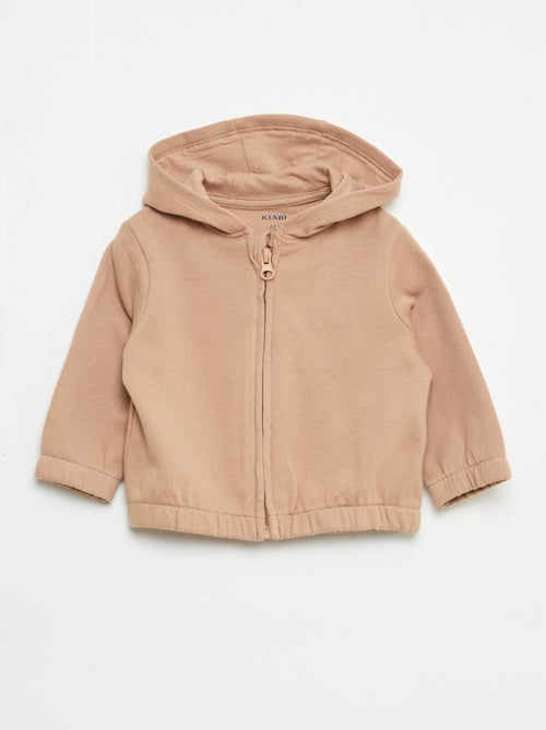 Sweatshirt met rits van french terry - Kiabi