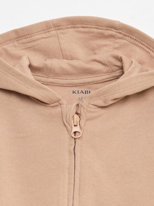 Sweatshirt met rits van french terry - Kiabi