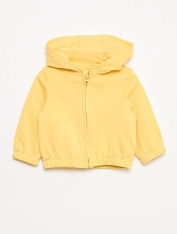 Sweatshirt met rits van french terry