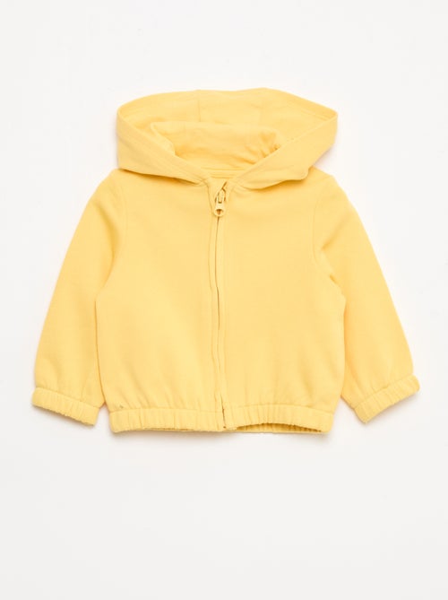 Sweatshirt met rits van french terry - Kiabi