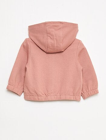 Sweatshirt met rits van french terry