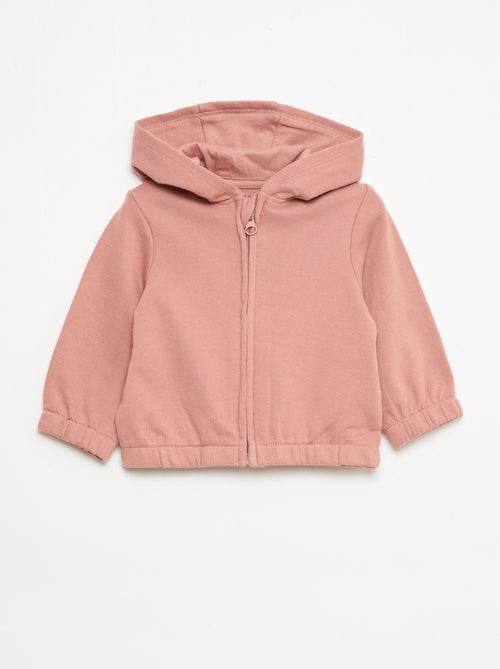 Sweatshirt met rits van french terry - Kiabi