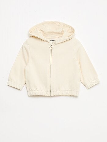 Sweatshirt met rits van french terry