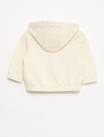 Sweatshirt met rits van french terry