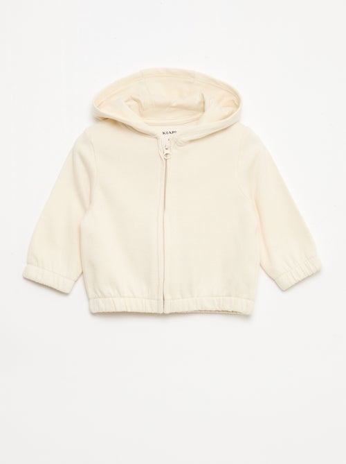 Sweatshirt met rits van french terry - Kiabi